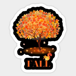 Fall season Sticker